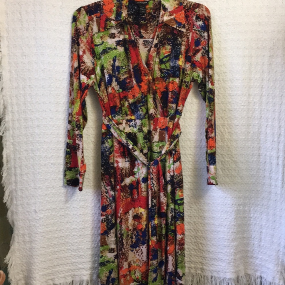 Lane Bryant Beautiful Multi Color Dress 14/16 EUC